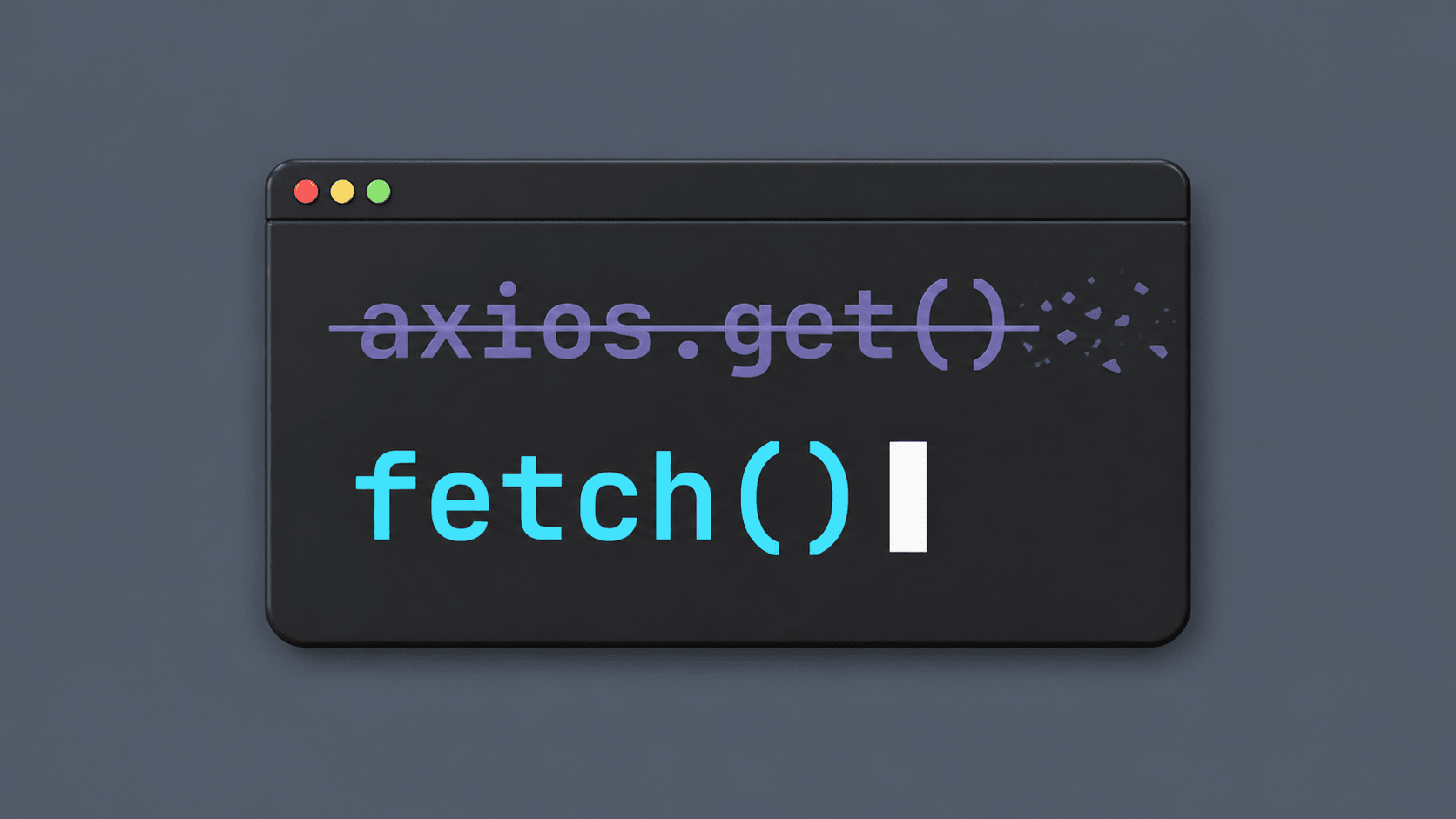 잘가 Axios, 어서와 Fetch | API 요청 리팩토링